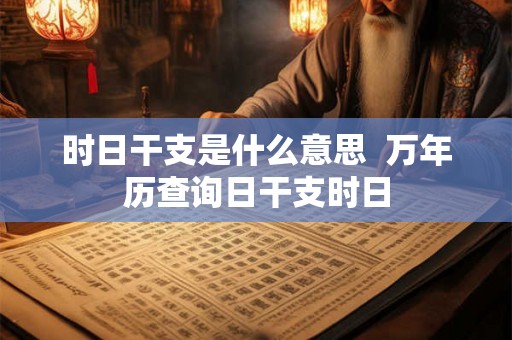 时日干支是什么意思 万年历查询日干支时日 时日干支是什么意思 万年历查询日干支时日
