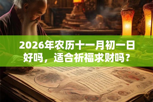 2026年农历十一月初一日好吗，适合祈福求财吗？