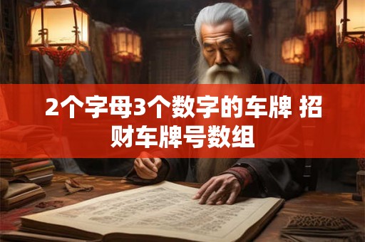 2个字母3个数字的车牌 招财车牌号数组