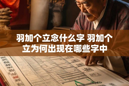 羽加个立念什么字 羽加个立为何出现在哪些字中