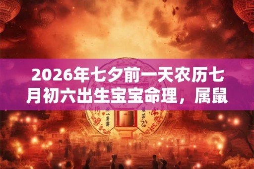 2026年七夕前一天农历七月初六出生宝宝命理，属鼠人七夕有桃花吗