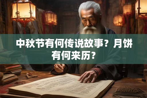 中秋节有何传说故事？月饼有何来历？