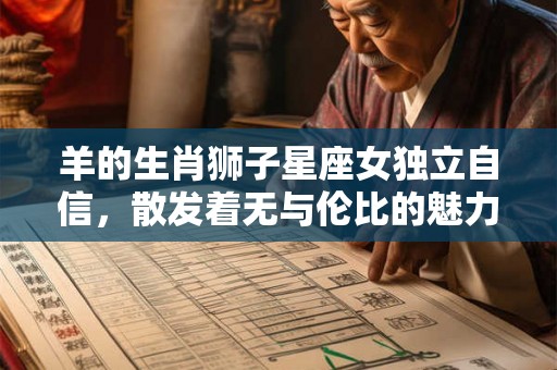 羊的生肖狮子星座女独立自信，散发着无与伦比的魅力