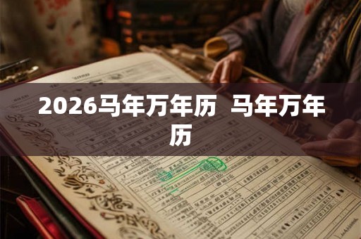 2026马年万年历  马年万年历