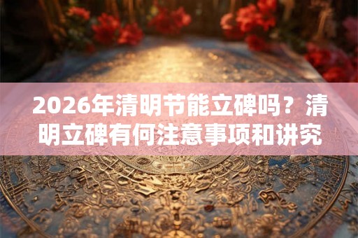 2026年清明节能立碑吗？清明立碑有何注意事项和讲究？
