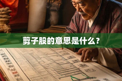 剪子股的意思是什么？