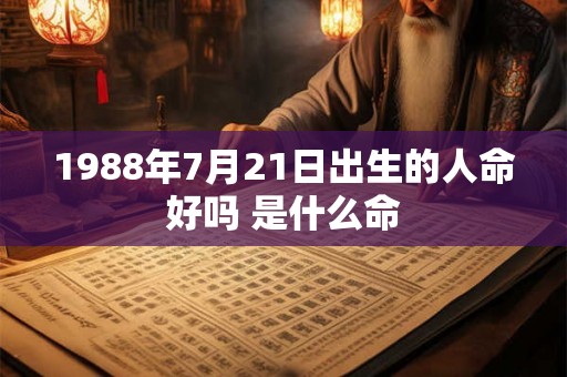 1988年7月21日出生的人命好吗 是什么命 1988年7月21日出生的人命好吗 是什么命