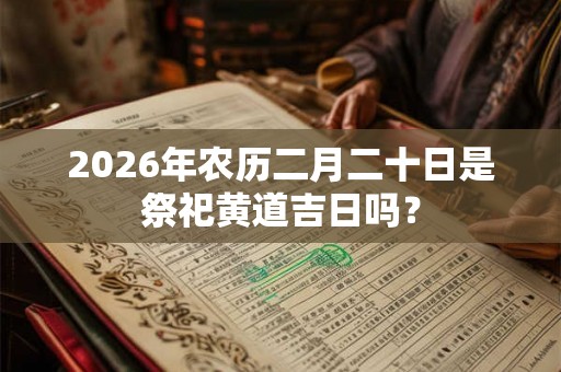 2026年农历二月二十日是祭祀黄道吉日吗？