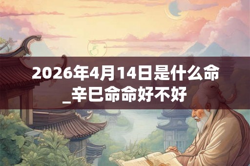 2026年4月14日是什么命_辛巳命命好不好 2026年4月14日是什么命_辛巳命命好不好