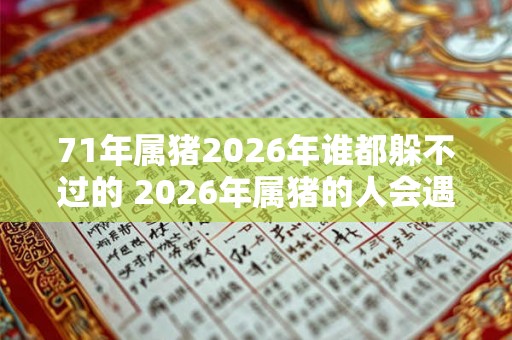 71年属猪2026年谁都躲不过的 2026年属猪的人会遇到什么