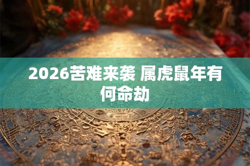 2026苦难来袭 属虎鼠年有何命劫