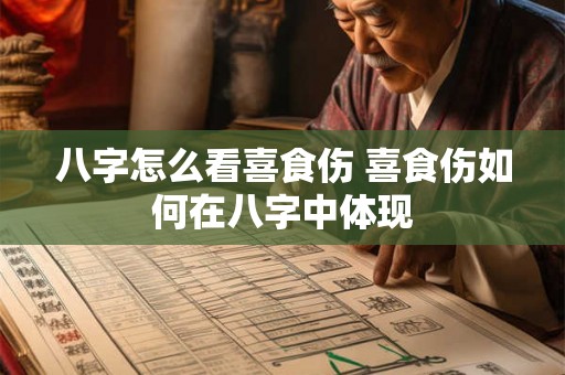 八字怎么看喜食伤 喜食伤如何在八字中体现