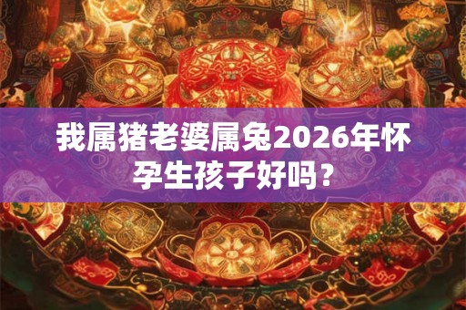 我属猪老婆属兔2026年怀孕生孩子好吗？