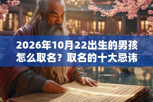 2026年10月22出生的男孩怎么取名?取名的十大忌讳 2026年10月22出生的男孩怎么取名?取名的十大忌讳