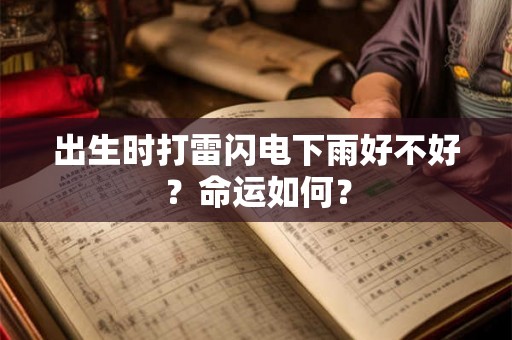 出生时打雷闪电下雨好不好？命运如何？