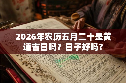 2026年农历五月二十是黄道吉日吗?日子好吗? 2026年农历五月二十是黄道吉日吗?日子好吗?