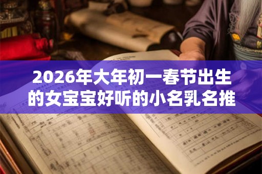 2026年大年初一春节出生的女宝宝好听的小名乳名推荐