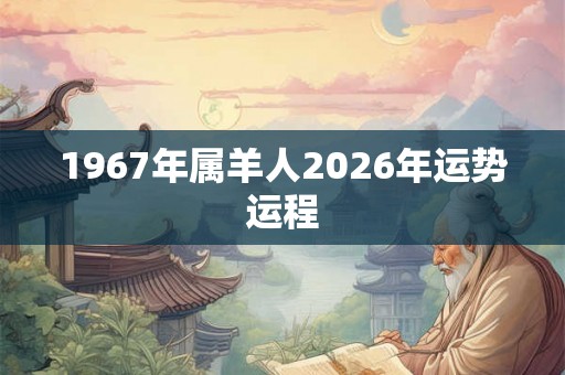 1967年属羊人2026年运势运程