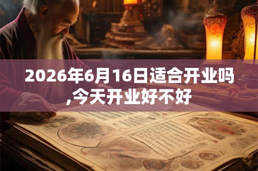 2026年6月16日适合开业吗,今天开业好不好