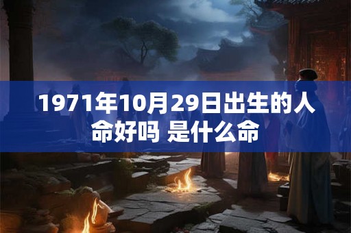 1971年10月29日出生的人命好吗 是什么命