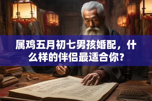 属鸡五月初七男孩婚配，什么样的伴侣最适合你？