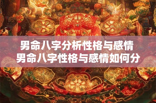 男命八字分析性格与感情 男命八字性格与感情如何分析