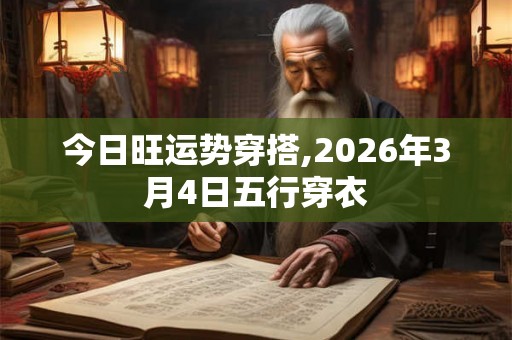 今日旺运势穿搭,2026年3月4日五行穿衣