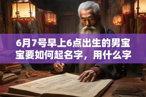 6月7号早上6点出生的男宝宝要如何起名字，用什么字好