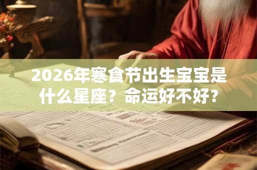 2026年寒食节出生宝宝是什么星座？命运好不好？