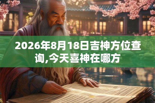 2026年8月18日吉神方位查询,今天喜神在哪方