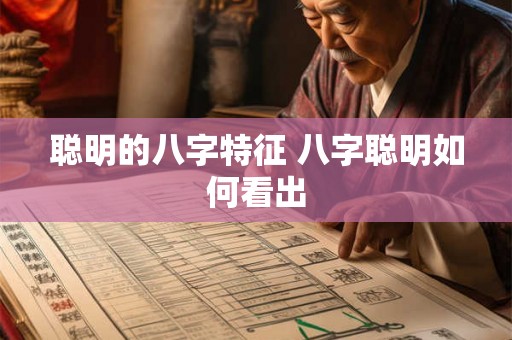 聪明的八字特征 八字聪明如何看出