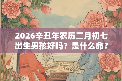 2026辛丑年农历二月初七出生男孩好吗？是什么命？