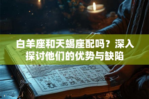 白羊座和天蝎座配吗？深入探讨他们的优势与缺陷