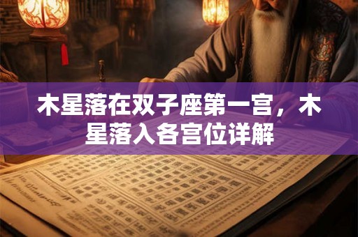 木星落在双子座第一宫，木星落入各宫位详解