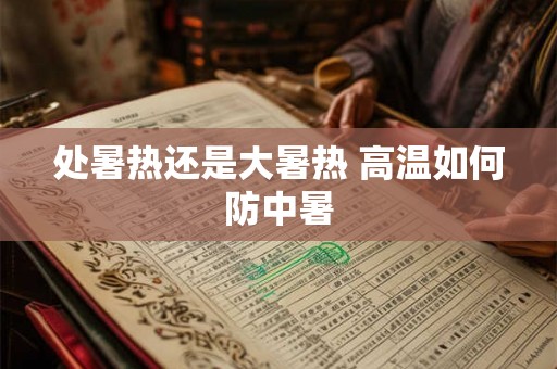 处暑热还是大暑热 高温如何防中暑