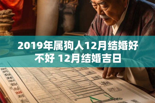 2019年属狗人12月结婚好不好 12月结婚吉日