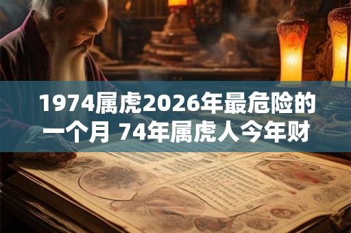 1974属虎2026年最危险的一个月 74年属虎人今年财运如何 1974属虎2026年最危险的一个月 74年属虎人今年财运如何