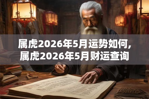 属虎2026年5月运势如何,属虎2026年5月财运查询