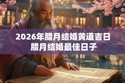 2026年腊月结婚黄道吉日 腊月结婚最佳日子