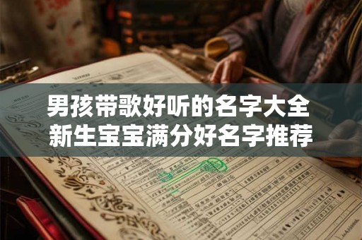 男孩带歌好听的名字大全 新生宝宝满分好名字推荐