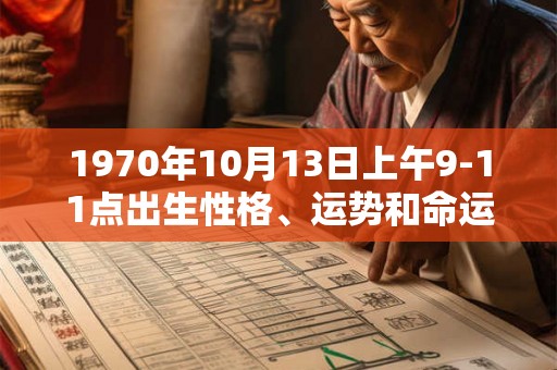 1970年10月13日上午9-11点出生性格、运势和命运