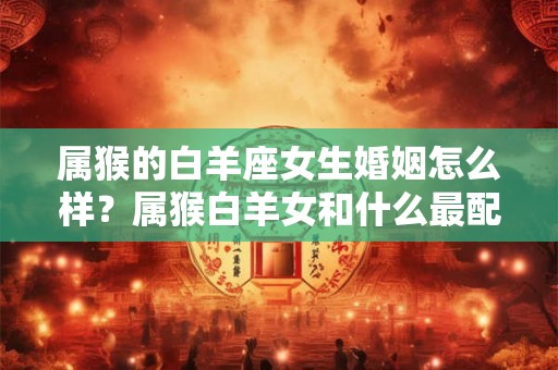 属猴的白羊座女生婚姻怎么样？属猴白羊女和什么最配