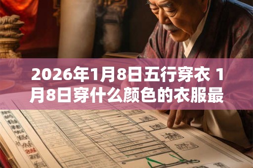 2026年1月8日五行穿衣 1月8日穿什么颜色的衣服最旺运 2026年1月8日五行穿衣 1月8日穿什么颜色的衣服最旺运