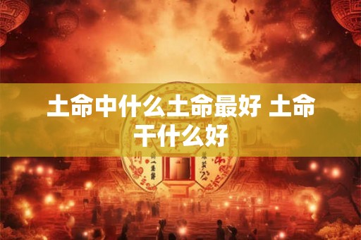 土命中什么土命最好 土命干什么好 土命中什么土命最好 土命干什么好