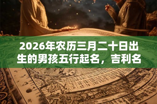 2026年农历三月二十日出生的男孩五行起名,吉利名字大全 2026年农历三月二十日出生的男孩五行起名,吉利名字大全
