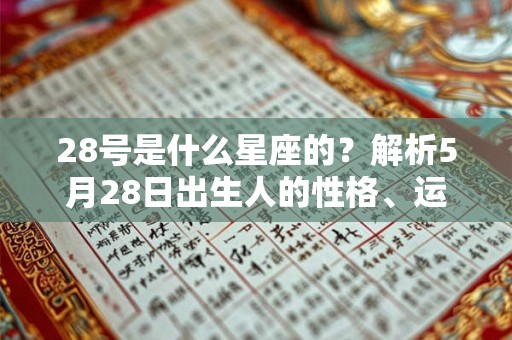 28号是什么星座的?解析5月28日出生人的性格、运势和命运 28号是什么星座的?解析5月28日出生人的性格、运势和命运