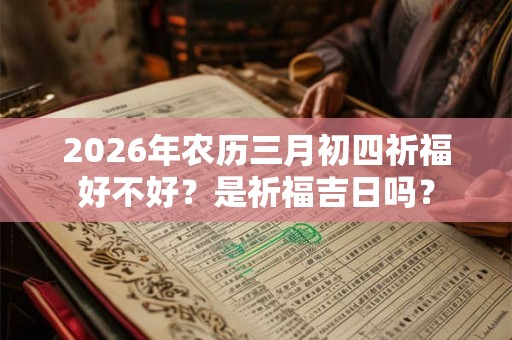 2026年农历三月初四祈福好不好？是祈福吉日吗？
