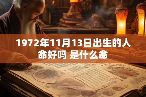 1972年11月13日出生的人命好吗 是什么命 1972年11月13日出生的人命好吗 是什么命