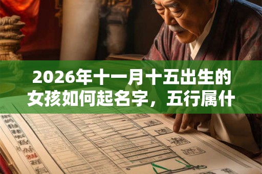 2026年十一月十五出生的女孩如何起名字，五行属什么