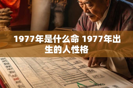 1977年是什么命 1977年出生的人性格